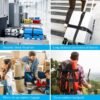 71k9pQjLbqL._AC_SL1001_.jpg 2Pcs Luggage Straps for Suitcase Travel Accessories TSA Approved, 80In Long Belts to Keep Your Suitcase Secure, Adjustable Bag Straps with Quick-Release Buckle for Travel Bag Closure, Black
