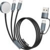 71kOcjMBFL._AC_SL1500_.jpg Travel Essentials for Apple Watch Charger,3 in 2 USB C Cable for Multi Charging Cable Cord,Camping Essentials Portable Designed for iWatch &Phone 16-12-4FT 