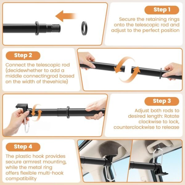 71lFe5U5BKL._AC_SL1500_.jpg Car Hanging Accessories,Travel Hangers,Telescopic Adjustable 30-63 Inches for Compact & midsize Cars,Automotive,SUVs,Trucks,Black