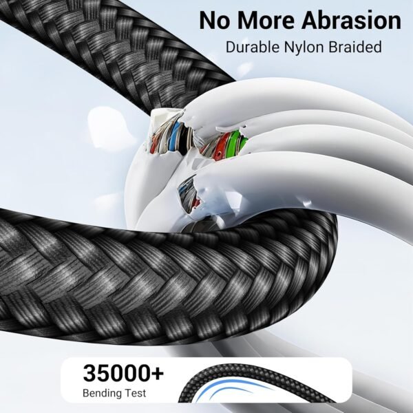 71lGHLV3pqL._SL1500_.jpg for Apple Watch Charger,4 in 2 Multi Charging Cable,Type C/Lightning/Micro USB Nylon Braided Travel Vacation Essentials Compatible with iWatch Ultra/SE/10-1,for iPhone 16-11,Galaxy Phones(5FT)