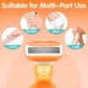 71oNMZhHDkL._SL1500_.jpg DreamGenius Travel Razors for Women Include 1 Handle and 5 Cartridges, Extra Smooth 5-Blade Travel Essentials Razor with Case for Shaving, Orange