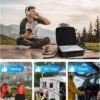 71plSvp-tL._AC_SL1500_.jpg Mwin Carrying Case for Starlink Mini - Starlink Mini Accessories Lightweight Travel Case, Splash-Resistant & Shockproof EVA Protective Cover with Shoulder Strap, Portable Hard Bag for Travel, Black