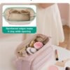71qHCJyca2L._AC_SL1500_.jpg BAGSMART Makeup Bag Travel Toiletry Bag, Puffy Padded Make Up Bags for Women, Makeup Organizer Wide-open Pouch Purse, Travel Essentials for Toiletries Accessories Brushes, Camel(Brown)