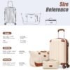 71r3YX2recL._AC_SL1500_.jpg Carry On Luggage Sets 3 Piece, 20 Inch Luggage 22x14x9 Airline Approved with Wheels and TSA Lock, ABS Lightweight Hardshell Travel Suitcase Set with Duffel Bag Travel Bag for Men Women