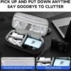 71rxexj5NSL._AC_SL1000_.jpg Teskyer Electronics Organizer Travel Case, Waterproof Portable Tech Accessories Pouch with Organized Compartments for Cables, Phone, Chargers, Earphone, Black
