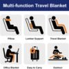 71s01hhSpJL._AC_SL1500_.jpg Multifunctional Neck Pillow, Soft Warm Blanket with Cozy Neck Pillow Case, Portable Blanket Set for Airplane, Camping, Car (Navy Blue)