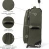 Travelpro Maxlite 5 Softside Expandable Upright 2 Wheel Carry on Luggage, Lightweight Suitcase, Men and Women, Slate Green, Carry On 20-Inch