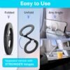 71tEhFSK9jL._AC_SL1500_.jpg MCCHJoy Mini 2-Pack Universal in Flight Airplane Phone Holder, 360°Rotation Foldable Phone Mount Travel Essentials Accessories,Handsfree Phone Stand for Airplane Travel/Home/Office