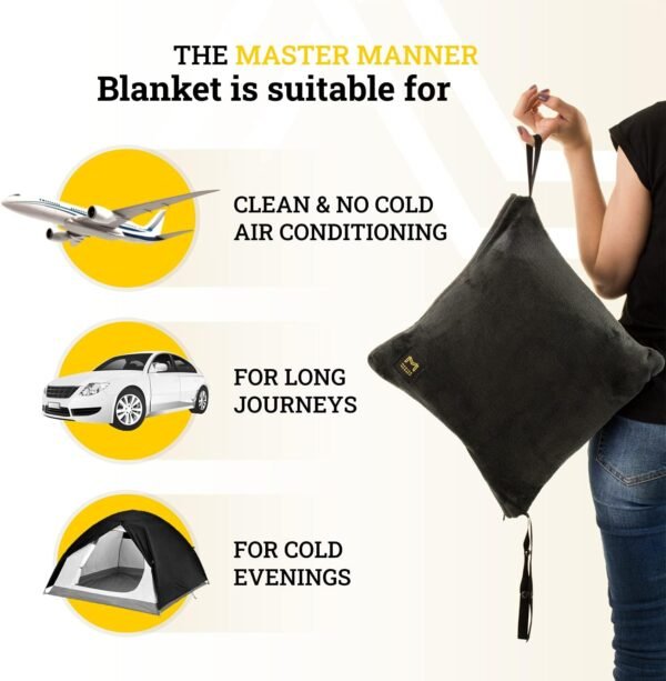 71vKOh83fdL._AC_SL1500_.jpg Travel Blanket Airplane Compact with Hoodie – 2in1 Airplane Travel Accessories from Plane Blanket to Travel Pillow with Luggage Strap, Soft Handle & Secure Pocket