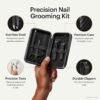 71vYCwzeEnL._SL1500_.jpg MANSCAPED® Shears 3.0, 5-Piece Precision Men’s Nail Grooming Travel Kit, Stainless Steel Manicure Set with Fingernail & Toenail Clippers, Nail File, Slant Tip Tweezers, Cuticle Scissors, Travel Case