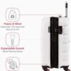 71vvEMVA3wL._AC_SL1500_.jpg SwissGear 7366 Hardside Expandable Luggage with Spinner Wheels, White, Carry-On 19-Inch