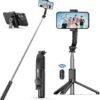 71zD3TpGcaL._AC_SL1500_.jpg SelfieShow Selfie Stick, Extendable Selfie Stick Tripod with Wireless Remote and Tripod Stand, Portable, Lightweight, Compatible with iPhone 15 14 13 12 Pro Xs Max X 8Plus, Samsung Smartphone and More