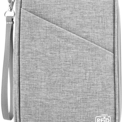 Passport Holder Family, Women Rfid Blocking Passport Wallet, Travel Document Organizer Premium Wallets Passport Holders Bag