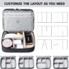 816BBzLURiL._AC_SL1500_.jpg Lanola Travel Cable Organizer Bag, Electronic Accessories Case Portable Double Layer Cable Storage Bag for Cord,phone,Charger, Flash Drive, Phone, SD Card,Personal Items - (Black)