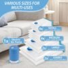 816MDK-ShFL._AC_SL1500_.jpg 12 Pack Travel Vacuum Storage Bags with Portable Electric Pump, Vacuum Seal Space Saver Bags for Clothing, Vacuum Travel Bags for Luggage