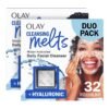 816RlfluDwL._SL1500_.jpg Olay Face Wash, Hyaluronic Acid Cleansing Melts, Fragrance-Free, Daily Use Gentle Cleanser, For All Skin Types, Travel Size, Water-Activated to Clean, Tone, and Refresh, 64ct (2 Pack x 32ct)
