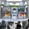 816uFzlJ1QL._AC_SL1500_.jpg 2PACK-Car Backseat Organizer with Touch Screen Tablet Holder,9 Storage Pockets Storage Organizer with Foldable Food Tray, Protector Kick Mats for Kids, Travel Accessories Organizer (Grey)