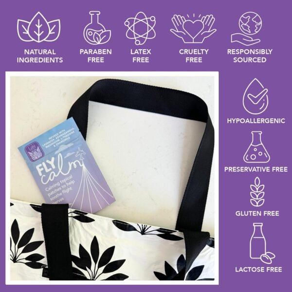 818EiYUFfqL._AC_SL1500_.jpg Laki Naturals Fly Calm Patch (Pack of 8) - Relax Nerves, Support Stress, Ease Your Mind for Happy Air Travel - Natural Ingredients to Support Airplane Stress - Calm Your Fear of Flying Naturally