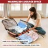 81AEy0cwVkL._AC_SL1500_.jpg SUOCO Travel Vacuum Bags for Luggage with Portable Electric Pump, 8 Small Packing Seal Bags for Clothing Suitcase Backpack, Space Saver Compression Clothes Storage Bag