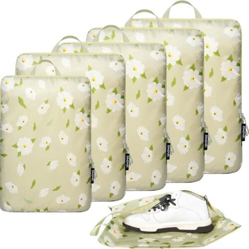 81BqDhjAFL._AC_SL1500_.jpg BAGAIL 4 Set/6 Set Ultralight Compression Packing Cubes Packing Organizer for Travel Accessories Luggage Suitcase Backpack