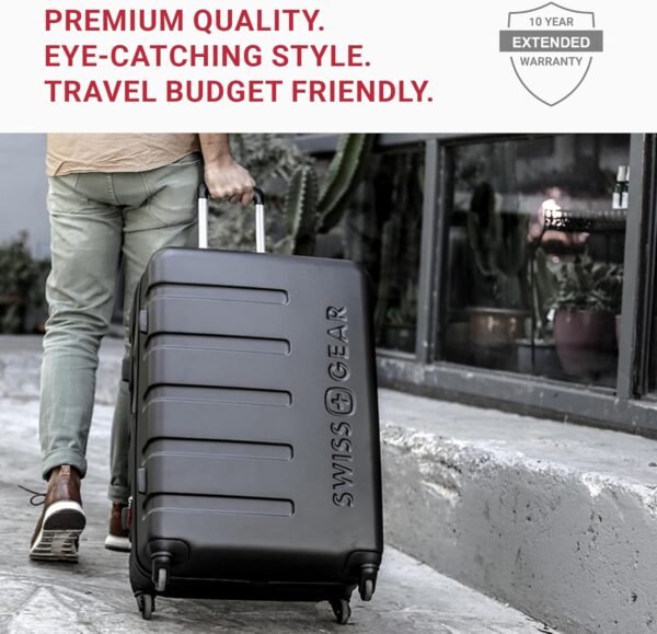 81FXcuKHXNL._AC_SL1500_.jpg SwissGear 7366 Hardside Expandable Luggage with Spinner Wheels, White, Carry-On 19-Inch