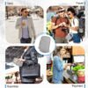 Passport Holder Family, Women Rfid Blocking Passport Wallet, Travel Document Organizer Premium Wallets Passport Holders Bag