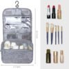 81M4A7zJytL._AC_SL1500_.jpg Large Capacity Toiletry Bag Travel Bag with Hanging Hook for Men and Women Waterproof Travel Cosmetic Bag Bathroom Storage Bag for Brushes Set,Full-Sized Shampoo,Toiletries,Accessories-Grey