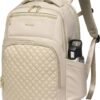 Wotony 17inch large capacity Laptop Backpack Purse for Women, 17inch Work Travel Computer Bags (light pink, 17Inch)