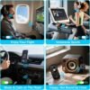 81NSWMCDVBL._AC_SL1500_.jpg 2025 Pro Bluetooth 5.4 Transmitter Receiver, 2-in-1 Wireless Audio Adapter for Airplane/TV/PC/Gym - Dual Link Headphone, Low Latency, Battery Display, Built-in Mic, 30H Playtime, Aviation Metal Frame