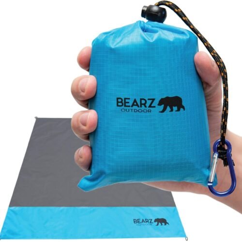 81QVjdil1L._AC_SL1500_.jpg Pocket Blanket - Beach Blanket Waterproof Sandproof, Picnic Blankets Waterproof Foldable, Lightweight & Compact for Hiking, Camping, Travel, Festival Accessories