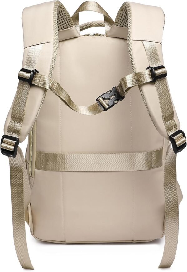 Wotony 17inch large capacity Laptop Backpack Purse for Women, 17inch Work Travel Computer Bags (light pink, 17Inch)