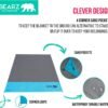 81YpfZELOL._AC_SL1500_.jpg Pocket Blanket - Beach Blanket Waterproof Sandproof, Picnic Blankets Waterproof Foldable, Lightweight & Compact for Hiking, Camping, Travel, Festival Accessories