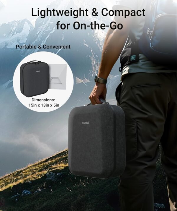 81bYGR6UuoL._AC_SL1500_.jpg STARWARE Starlink Mini Case, Protective Storage Bag for Starlink Mini Accessories, Splash-Resistant, Shockproof, Lightweight for Travel & Outdoor Adventures, Black