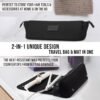Hair Tools Travel Bag and Heat Resistant Mat for Flat Irons, Straighteners, Curling Iron, and Haircare Accessories, 2-in-1 design, with Interior Pockets, Portable Organizer