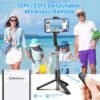 81ho2XGXv2L._AC_SL1500_.jpg SelfieShow Selfie Stick, Extendable Selfie Stick Tripod with Wireless Remote and Tripod Stand, Portable, Lightweight, Compatible with iPhone 15 14 13 12 Pro Xs Max X 8Plus, Samsung Smartphone and More