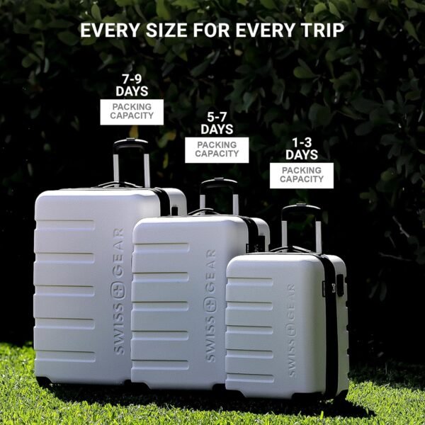 81l0WEGrTEL._AC_SL1500_.jpg SwissGear 7366 Hardside Expandable Luggage with Spinner Wheels, White, Carry-On 19-Inch