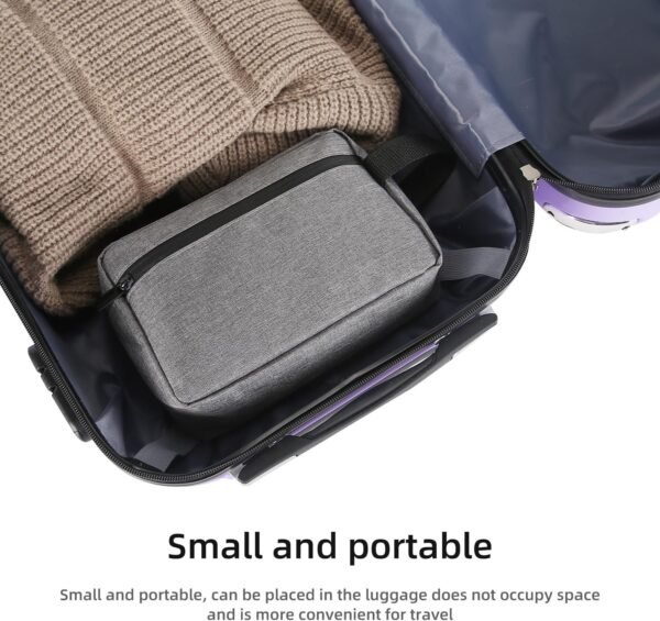 81lb9dqbQL._AC_SL1500_.jpg Travel Toiletry bag Toiletry bag for women men Hanging Cosmetic bag Travel accessories for Women Men (Grey)