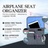 81nTGbzOwoL._AC_SL1500_.jpg SO~MINE Airplane Pocket Organizer | Tray Table Cover | In Flight Seat Back Organizer Bag | Commuter Essential Travel Bag | Media Pouch For Flying | Travel Gift | Attaches To Luggage