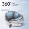 81oLYBUSeuL._AC_SL1500_.jpg Travel Pillow, 100% Pure Memory Foam Travel Neck Pillow Airplane Neck Support Ergonomic Design for Traveling Suitable for Airplanes,Offices and Cars-Grey