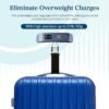 81rAGBD4wcL._SL1500_.jpg Etekcity Luggage Scale, Travel Essentials, Digital Suitcase Weight Scales for Travel Accessories, Hanging Baggage Scale with Temperature Sensor, Rubber Paint, 110 Pounds, Battery Included, Blue