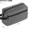 81rEysZGLZL._AC_SL1500_.jpg Travel Toiletry bag Toiletry bag for women men Hanging Cosmetic bag Travel accessories for Women Men (Grey)
