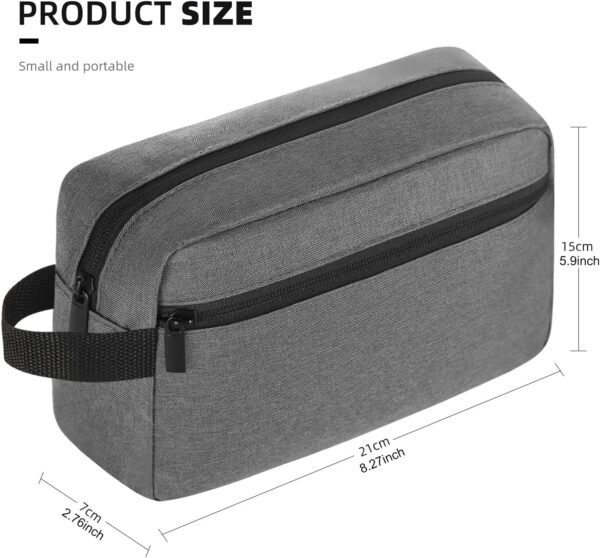 81rEysZGLZL._AC_SL1500_.jpg Travel Toiletry bag Toiletry bag for women men Hanging Cosmetic bag Travel accessories for Women Men (Grey)
