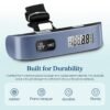 81rYPC91s7L._SL1500_.jpg Etekcity Luggage Scale, Travel Essentials, Digital Suitcase Weight Scales for Travel Accessories, Hanging Baggage Scale with Temperature Sensor, Rubber Paint, 110 Pounds, Battery Included, Blue