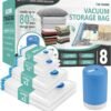 81tMbVFfHdL._AC_SL1500_.jpg Travel Vacuum Bags with Electric Pump, 8 Pack Vacuum Travel Bags for Luggage and Suitcase, Vacuum Seal Space Saver Compression for Clothes Clothing