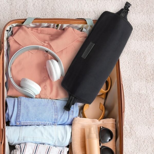 Hair Tools Travel Bag and Heat Resistant Mat for Flat Irons, Straighteners, Curling Iron, and Haircare Accessories, 2-in-1 design, with Interior Pockets, Portable Organizer