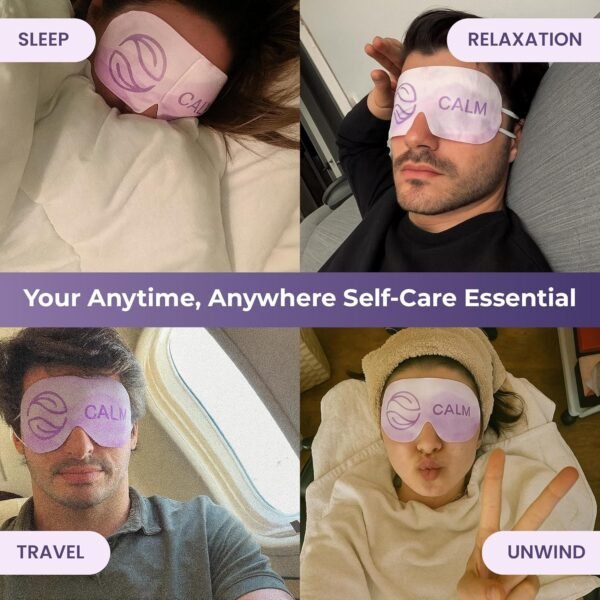 Body Restore Self Heating Warm Compress for Dry Eyes 5 Pack - Heated Eye Mask for Fast Relief, Birthday Gifts for Women, Men, Stye Eye Treatment, Eye Patch, Relaxation, Travel Essentials - Variety