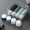 91Y9Wjo20tL._SL1500_.jpg Travel Bottles - 8 Pack, TSA Approved Travel Size Toiletries, Leak Proof Silicone Squeezable Containers in Clear Bag